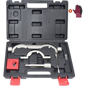 Turbo Engine Timing Tool Kit for Vauxhall Opel Chevy Chevrolet Aveo Cruze 1.0 1.2 1.4, Camshaft Holding Locking Tool Set with Case & Gloves