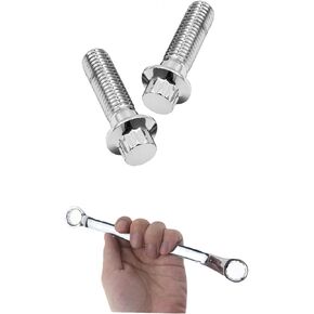 M10x1.5 Metric Front Brake Caliper Mounting Bolts Kit for 1990-2024 Harley All Models,Sportster Softail Touring Dyna （2Pcs + Quick Tools）