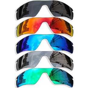 5 Pieces Polarized Replacement Lenses for Oakley Radar Path/Radar Path Asian Fit (AF) Sunglasses, Anti-Scratch and Impact Resistant