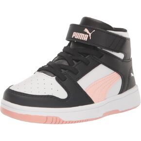 PUMA Rebound Layup Nubuck Mountain Park Hook-and-Loop Preschool (Little Kid) Black Black 2.5 Little Kid M in Kuwait