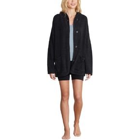 Barefoot Dreams Women's CozyChic Lite Curved Hem Hooded Jacket
