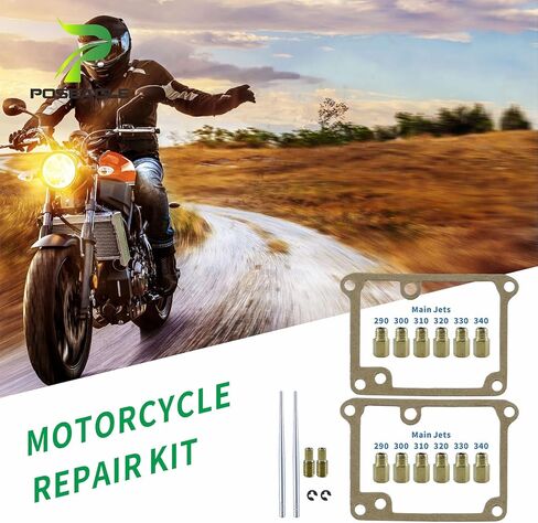 تتضمن مجموعة النفاثة الكاملة 12 طائرة رئيسية بحجم 290 300 310 320 330 340 وإبرتين 2 طيار 2 جوانات لـ Yamaha Banshee 350 YFZ350 YFZ 350 1987-2006 YFZ350SE YFZ350SP YFZ350LE in Kuwait