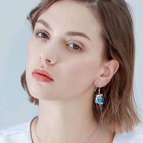 Cow Earrings S925 Sterling Silver Cow Dangle Earrings Cow Jewelry Gifts for Women Girls in Kuwait