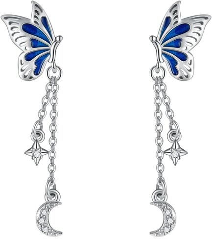 Cow Earrings S925 Sterling Silver Cow Dangle Earrings Cow Jewelry Gifts for Women Girls in Kuwait