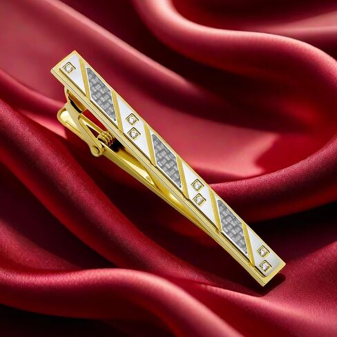3PCS Stainless Steel Tie Clips Tie Tack Pins for Men, Business Professional Fashion Designs Classic Style Tie Bar Set Accessory for Necktie Suit Shirt, Couple Gift Men Father's Day Gift in Saudi Arabia