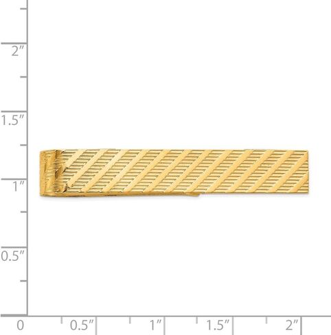 شريط ربطة عنق مصقول من الذهب الأصفر عيار 14 قيراط يبلغ عرضه 50 × 8 مم مجوهرات للرجال in Kuwait