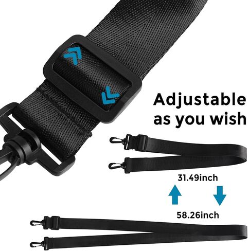 KTRIO Zipper Binder, 3 Ring 2.5 Inch Binder Organizer with Zipper, School Binder with Shoulder Strap, Portfolio Binder, Zip Up Binder with Strap with Handle and 2 Pockets, Black and Grey in Saudi Arabia