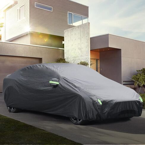 BASENOR 2024 Newest Tesla Model 3 Car Cover All-Weather Waterproof UV Protection Full Exterior Accessories with Charge Port Opening & Ventilated Mesh for Model 3 2017-2024 in Kuwait