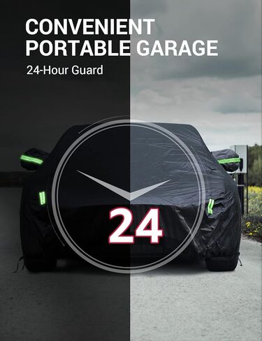 BASENOR 2024 Newest Tesla Model 3 Car Cover All-Weather Waterproof UV Protection Full Exterior Accessories with Charge Port Opening & Ventilated Mesh for Model 3 2017-2024 in Kuwait