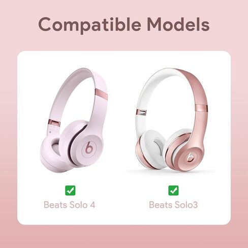 Case for Beats Solo3 /Solo 4 On-Ear Headphones, Portable Travel Hard Shell Storage Bag (Rose Gold) in Kuwait