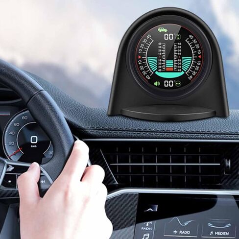 HUD رئيس عرض Qiilu سيارة الرقمية الميل مستوى الميل مقياس HUD زاوية المنحدر متر عالية الدقة للمركبات على الطرق الوعرة in Saudi Arabia