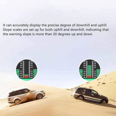 HUD رئيس عرض Qiilu سيارة الرقمية الميل مستوى الميل مقياس HUD زاوية المنحدر متر عالية الدقة للمركبات على الطرق الوعرة in Saudi Arabia