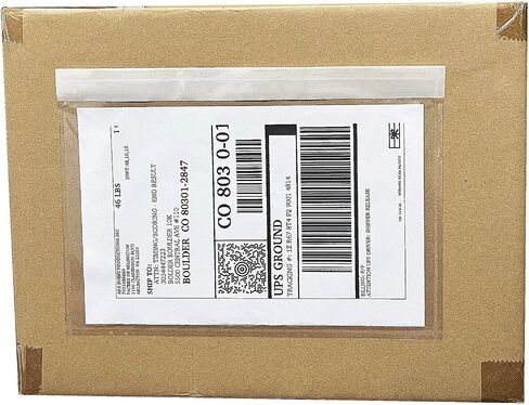 (240 Pack) BEUYI Clear 9.5'' x 6.7'' Packing List Envelopes, Adhesive Shipping Label Pouches/Sleeves, Easily Fits Half of Letter-Size Paper in Saudi Arabia