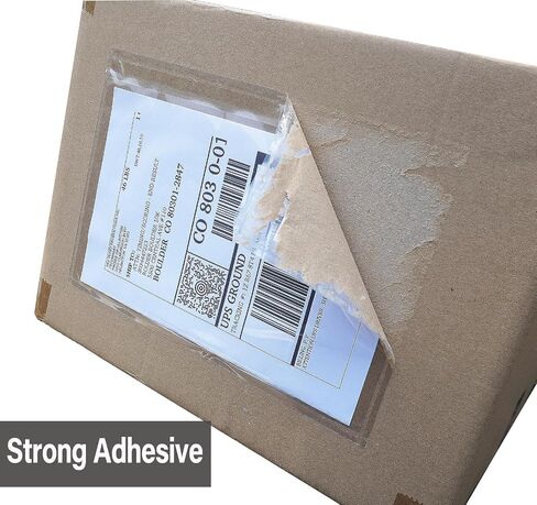 (240 Pack) BEUYI Clear 9.5'' x 6.7'' Packing List Envelopes, Adhesive Shipping Label Pouches/Sleeves, Easily Fits Half of Letter-Size Paper in Saudi Arabia