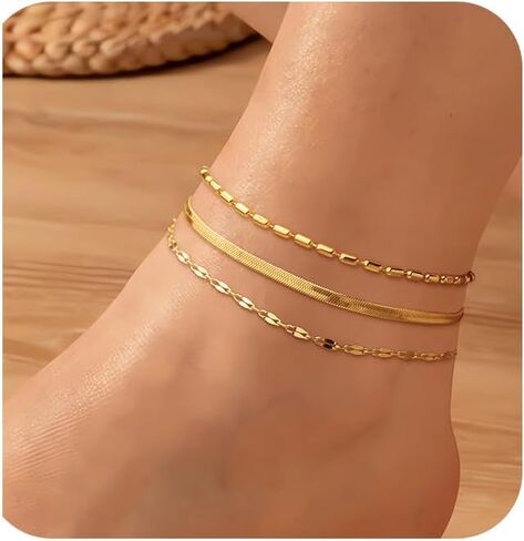 Sterling Silver Ankle Bracelets for Women Sterling Silver Bracelets for Women Anklets for Women Waterproof Adjustable Anklet Bracelets for Women Dainty Silver Bracelet Dainty Jewelry for Women in Kuwait