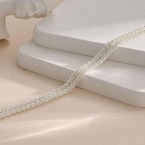 Ankle Bracelets for Women, Glitter Waterproof Adjustable Anklet for Women, 14K Gold Plated/Sterling Silver Layered Anklets, Summer Beach Anklet Jewelry for Women Gift in Saudi Arabia