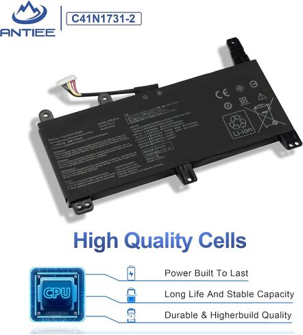 ANTIEE C41N1731 Battery for Asus ROG Strix Scar II G715 G715G G715GV G715GW GL704 GL704G GL704GS GL704GM GL704GV GL704GW G715GV-EV043R G715GW-EV084T GL704GM-EV027T GL704GV-EV013T GL704GM-EV021T EV052T in Saudi Arabia