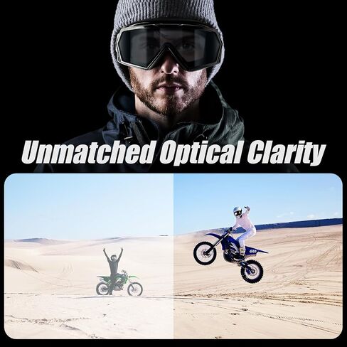 Dirt Bike Goggles, Motorcycle Goggles, ATV Motocross Riding Offroad Goggles, Windproof Racing Goggle for Men Women in Saudi Arabia