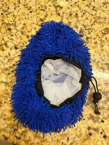 Scratch-Free Car Wash Brush Mop Head Cover, Blue, 11 x 11 inches in Saudi Arabia