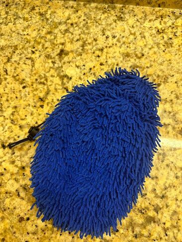 Scratch-Free Car Wash Brush Mop Head Cover, Blue, 11 x 11 inches in Saudi Arabia