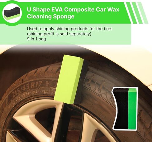 Car Detailing Kit - 7-Piece Robust Car Cleaning Set Comprising a Range of Gentle Bristle Car Detailing Brushes for Interior - Exterior - Wheels - and Dashboard Cleaning., Green 7PCS in Saudi Arabia