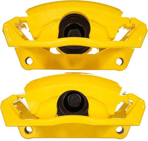 Power Stop Rear S4836YLW Pair of High-Temp Yellow Powder Coated Calipers in Saudi Arabia