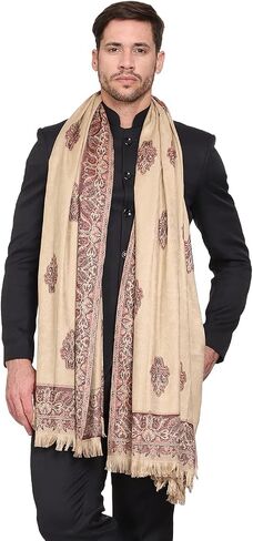 Men's Woven Poly Wool Blend Gents Shawls, Muffler, Stoles for Men in Kuwait