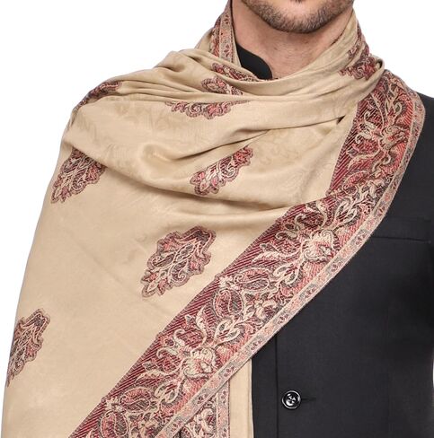 Men's Woven Poly Wool Blend Gents Shawls, Muffler, Stoles for Men in Kuwait