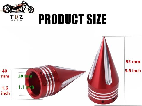 أغطية صامولة المحور الأمامي TDZ مقاس 3.6 بوصة أغطية صامولة المحور الأمامي لدراجة Harley Touring Street Glide Fat Boy Road King Electra Glide Tri Glide Dyna، كروم in Kuwait