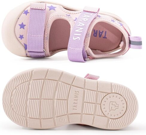 TARANIS Boy and Girl Toddler Summer Sandals Lightweight Summer Sandals Closed-Toe Stars Shoes with Hook and Loop in Saudi Arabia