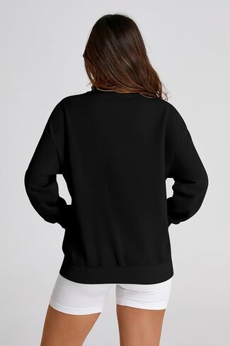 PRETTYGARDEN Women's 2024 Fall Fashion Full Zip Up Sweatshirt Long Sleeve Oversized Fashion Casual Jacket with Pockets in Saudi Arabia