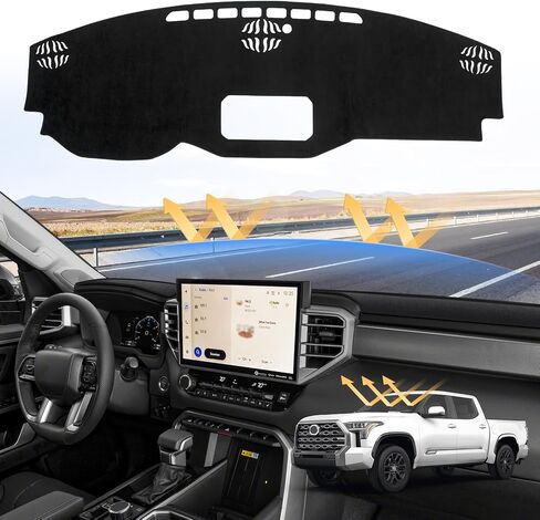 Dash Cover for 2024 2023 2022 Toyota Tundra Dashboard Cover Mat for Tundra Accessories Sun Shade Tundra Suede Dash Mat Nonslip Mesh Protector No Glare in Saudi Arabia