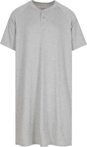 Mens Nightshirt - Short Sleeve Lounge, Sleep Shirt - Mens Sleeping Top in Saudi Arabia