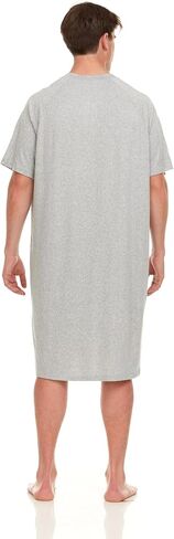 Mens Nightshirt - Short Sleeve Lounge, Sleep Shirt - Mens Sleeping Top in Saudi Arabia