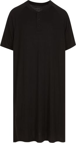 Mens Nightshirt - Short Sleeve Lounge, Sleep Shirt - Mens Sleeping Top in Saudi Arabia