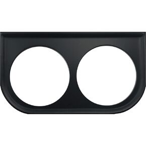 Sherco-Auto Universal Two Hole Metal Black Under Dash Double Gauge Mounting Panel 2-1/16 Inch
