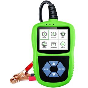 BT200 Pro 12V 24V Car Battery Tester 2024 Ver., 100-2000 CCA Digital Battery Analyzer, Automotive Charging Cranking System Tester, Quick/Stacndard Test for Truck Marine Motorcycle SUV Boat