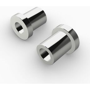 Chrome Handlebar Riser Bushings Set for Harley Touring Models, Including Road King, Electra Glide, Street Glide, and Softail FLHX FLTR FLHT