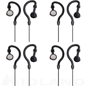 Midland AVPH4 Ear-Clip Headsets GMRS Radios (6-Pack)