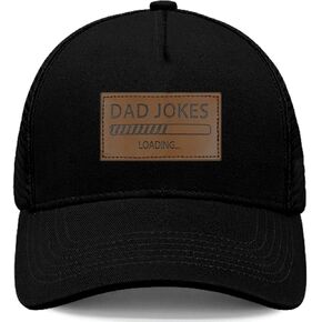 Dad Jokes Hat for Dad Papa Birthday Fathers Day for Men from Daughter Son - Funny Black Dad Baseball Cap