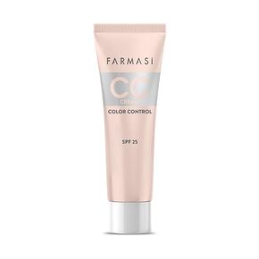 FARMASI CC Color Control Cream, Natural and Flawless Finish, Enriched Formula with Multimineral & Spf 25+, All-Day Hold, All Skin Types, 1 fl. oz, 01 Light