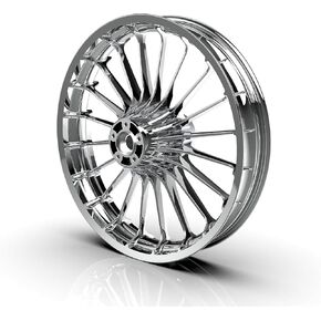 18x8.5 Chrome Rear Wheel Tubeless Aluminum Chrome Fat Spoke 18 inch Wheel Rim for 2018+ Harley Softail Fatboy&Breakout (18x8.5 chrome fatboy&breakout)