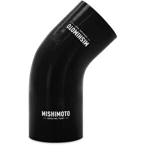 Mishimoto MMCP-R45-27530BK 45-Degree Silicone Transition Coupler, 2.75" to 3.00", Black