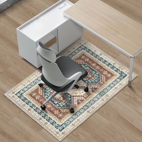 Azadx Chair Mat for Hardwood Floor 35" x 55" Desk Chair Mat for Hard Floors Slip Resistant Under Desk Rug Protector for Rolling Chairs Computer Chair Mats Floor Protector Mat for Office Chair, Grey