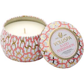 Voluspa Saijo Persimmon Petite Tin Candle, 4 Ounces