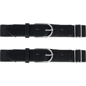 JASGOOD Baseball Belt Softball Belts 2 Pack Adjustable- Elastic Sports Belt for Boys Men Girls -Youth and Adults