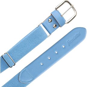Franklin Sports MLB Youth Baseball Belt - Belt for Teeball, Baseball + Softball - Boys + Girls Adjustable Size Youth Belt for Baseball + Softball Pants - 22" to 42" Inch Waist - Carolina Blue