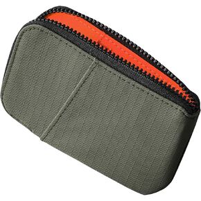 ALPAKA Zip Card Pouch - Use as Card Wallet and Coin Pouch - Holds 12-20 Cards and Cash - Made With Black Axoflux and RFID Blocking Material