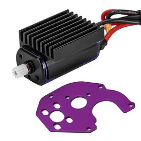 INJORA RC Brushed Motor 050 50T Pro High Torque Motor with Motor Mount for SCX24 Gladiator Bronco C10 JLU Deadbolt Axial 1/24 Crawler Upgrade Parts
