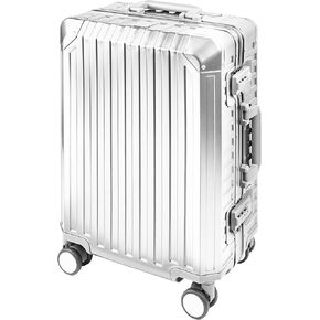All Aluminum Luggage Suitcase 3 Sizes (20",26",29") TSA Lock Carry On Silver (20" Carry On)